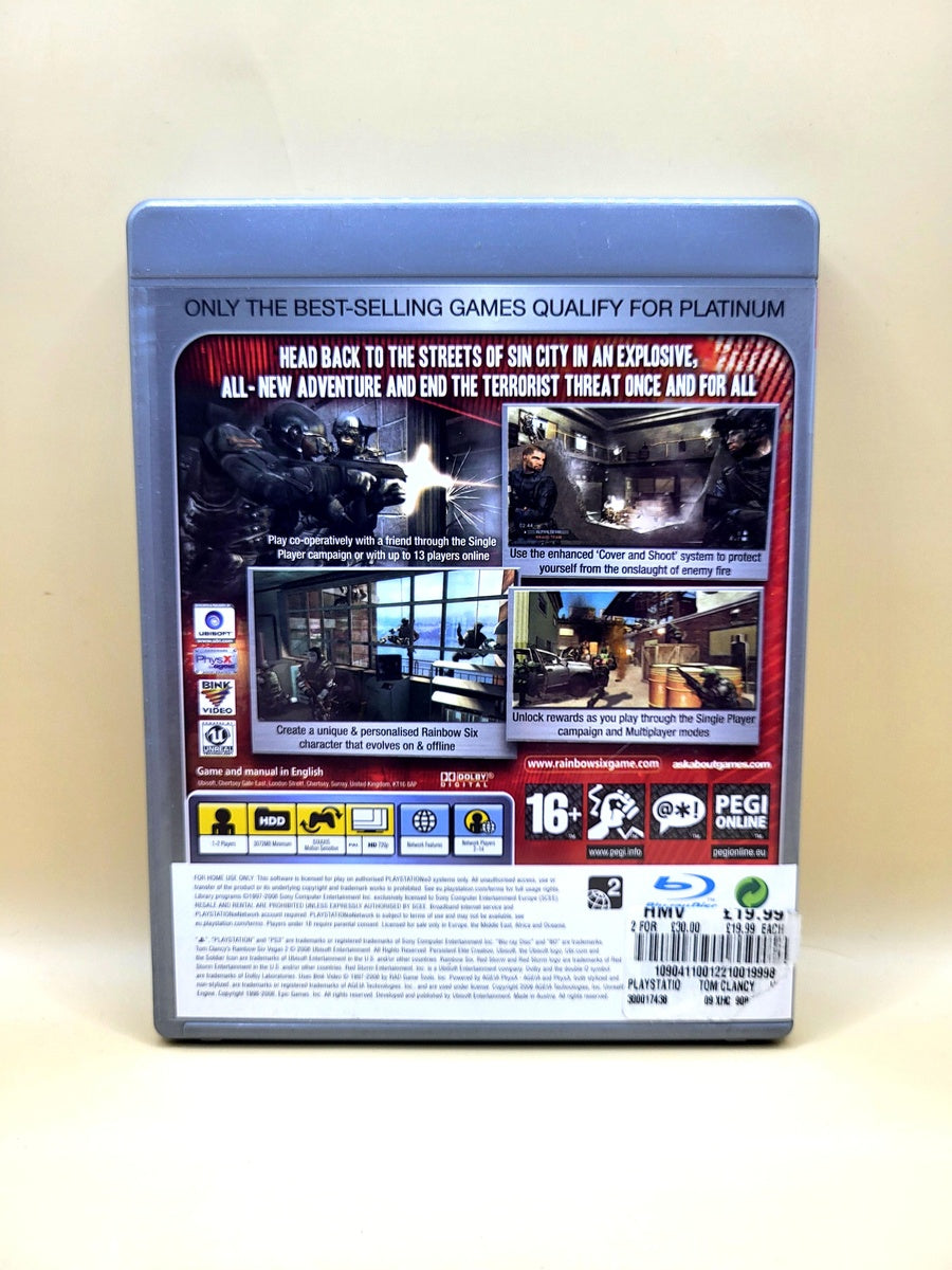 Tom Clancy's Rainbow Six Vegas 2 Platinum - PlayStation 3 - PS3