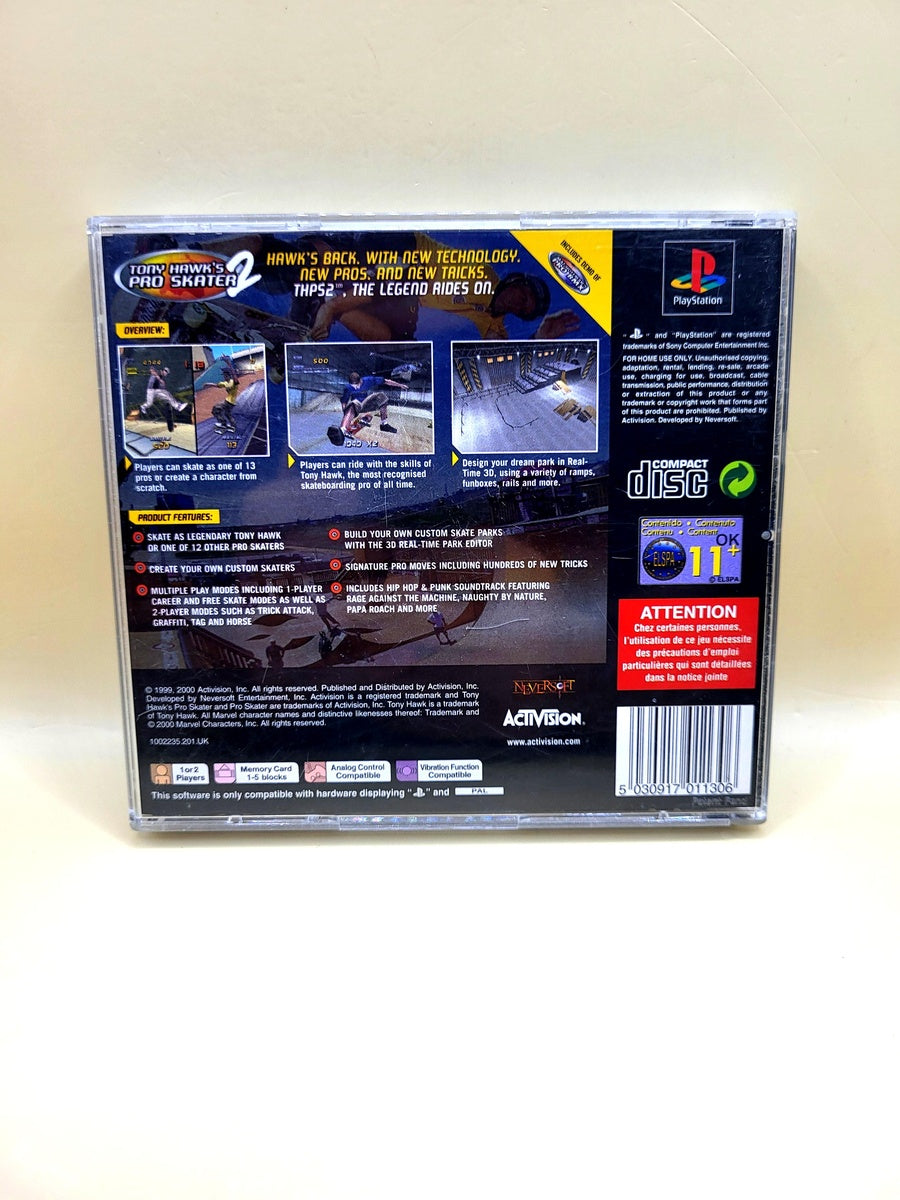 Tony Hawk's Pro Skater 2 (No Manual) - PlayStation 1 - PS1