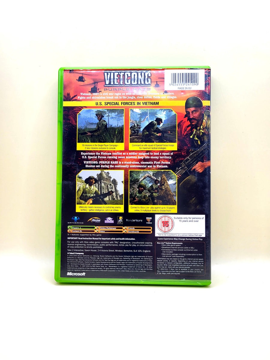 Vietcong Purple Haze - Xbox Original
