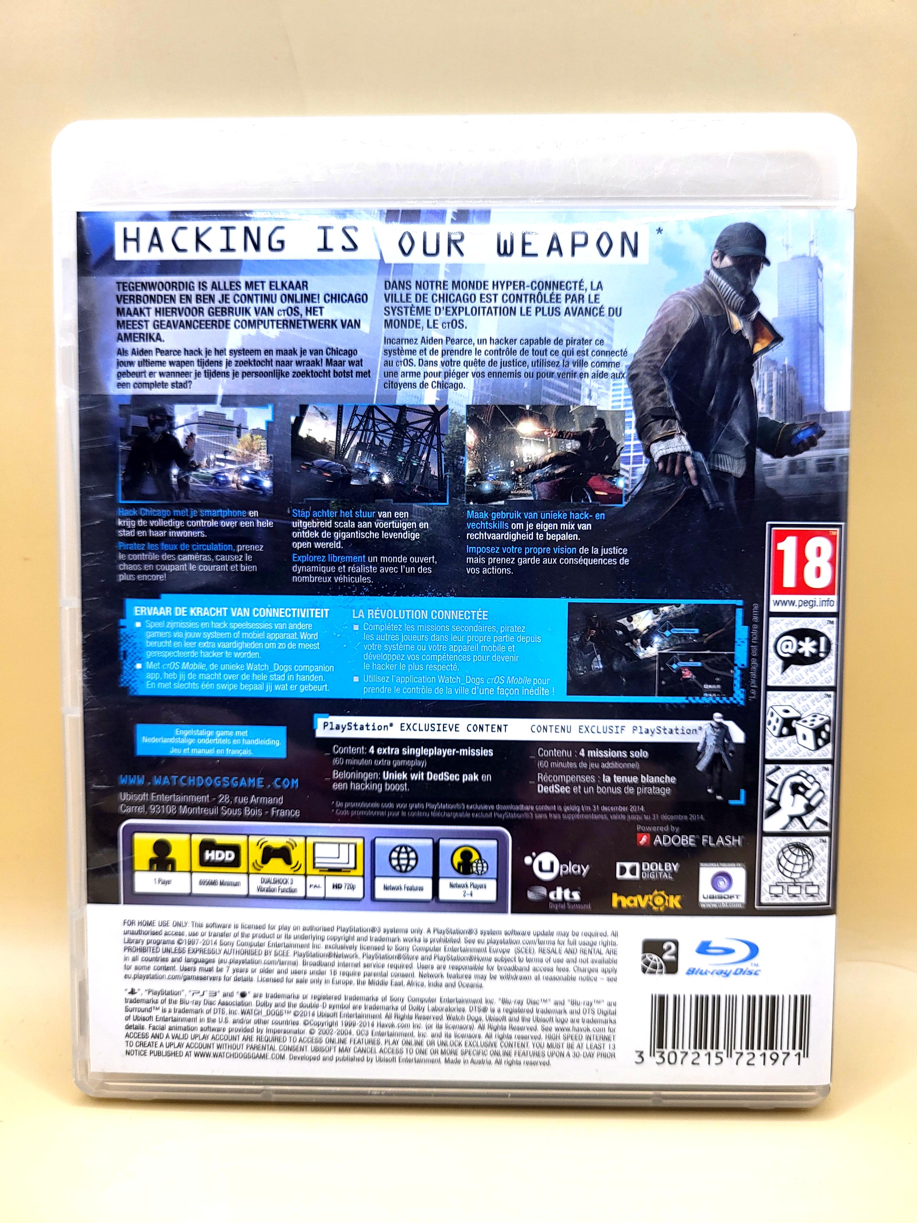 Watch Dogs - PlayStation 3 - PS3