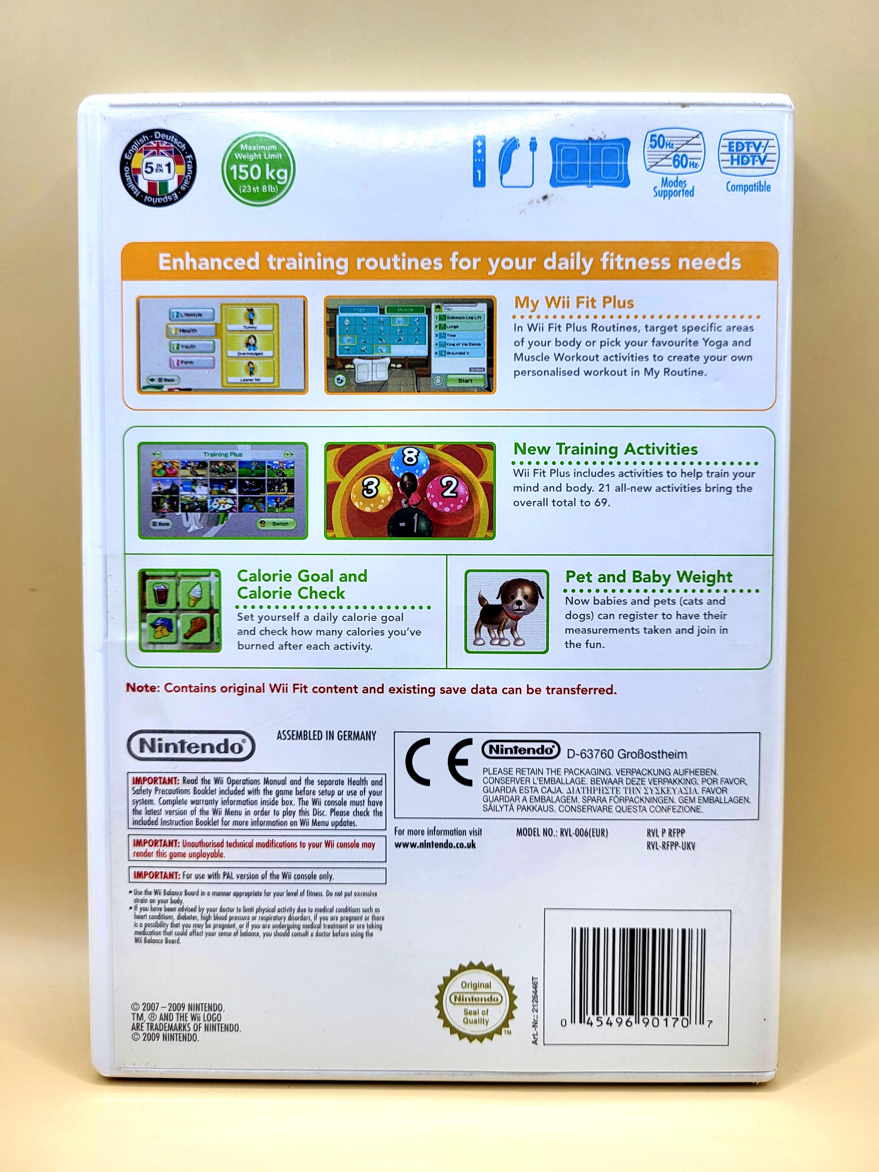 Wii Fit Plus Geen Boekje Nintendo Wii Achterkant