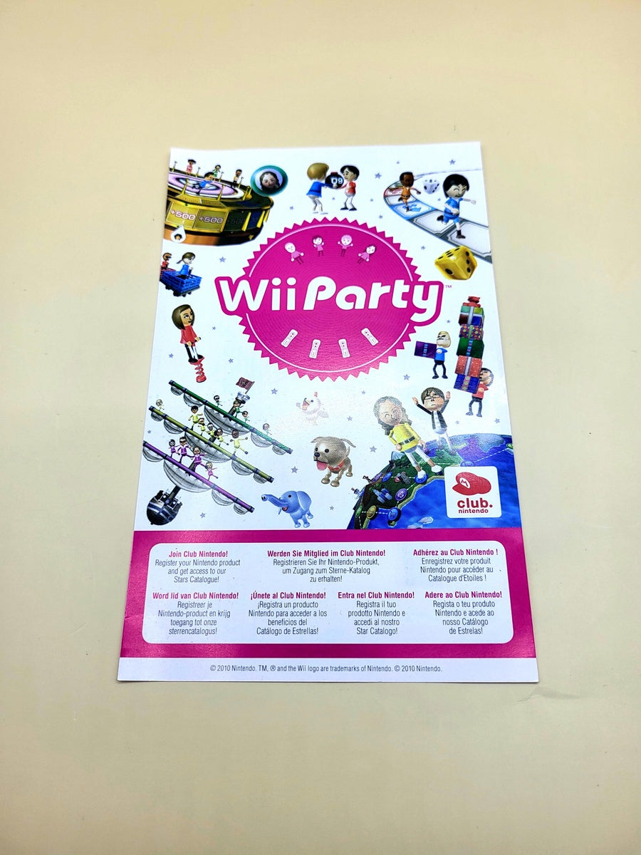 Wii Party VIP Card - Nintendo Wii