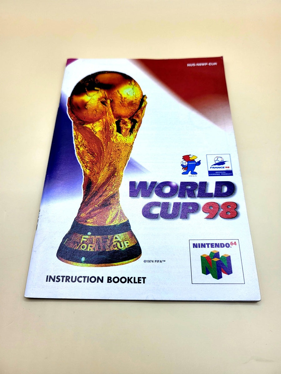 World Cup 98 Manual - Nintendo 64 - N64