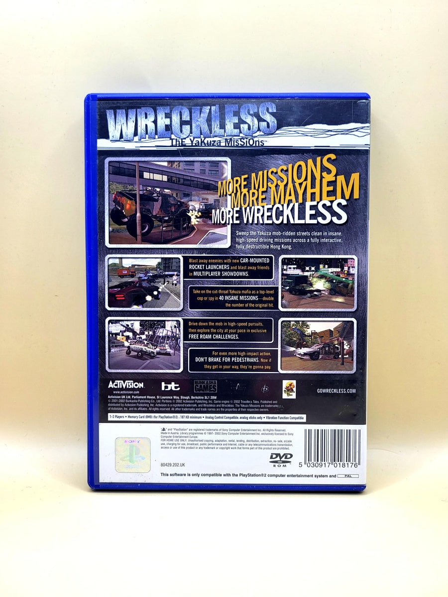 Wreckless The Yakuza Missions - PlayStation 2 - PS2
