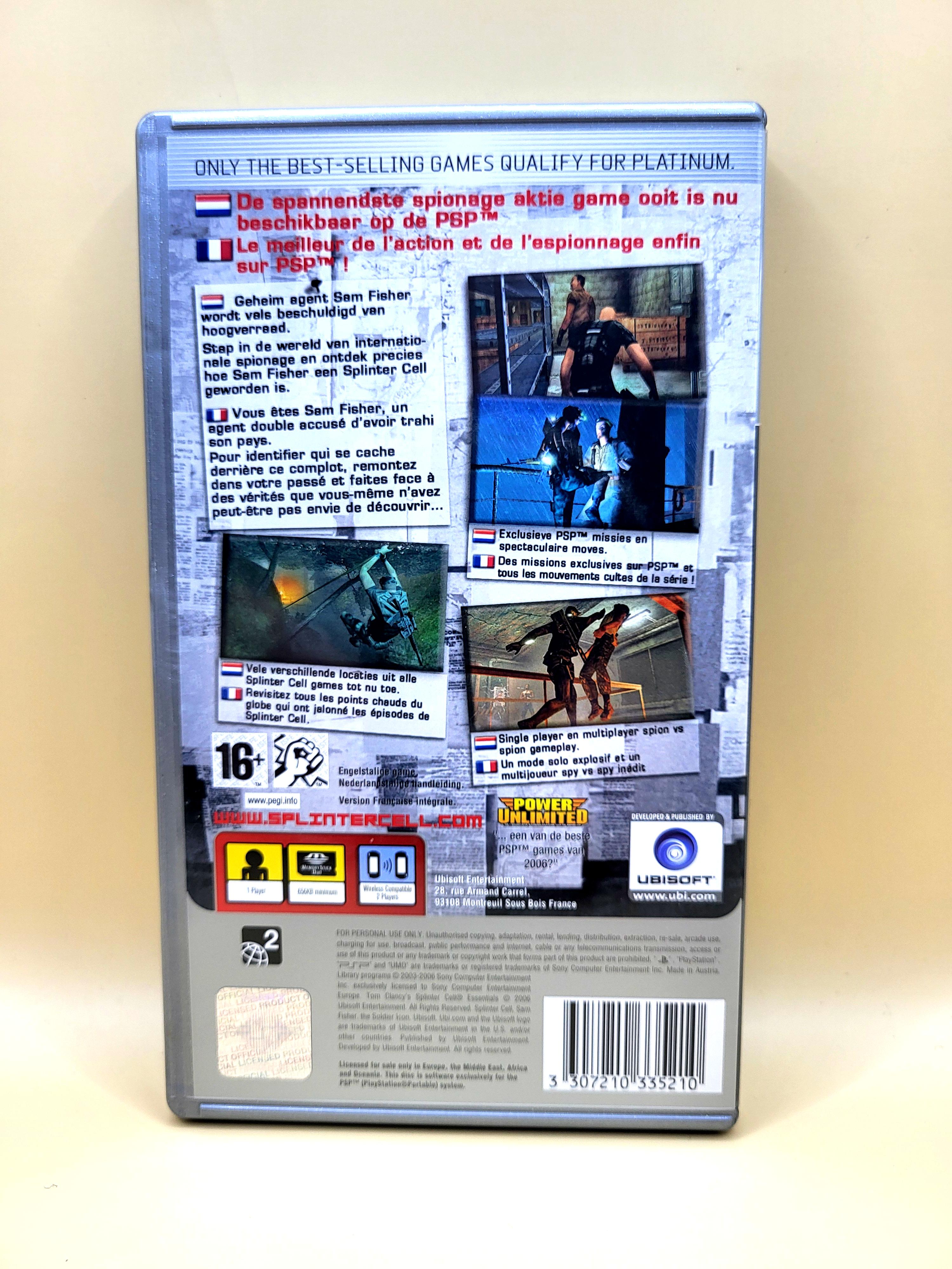 Tom Clancy's Splinter Cell Essentials (Platinum) - PlayStation Portable - PSP