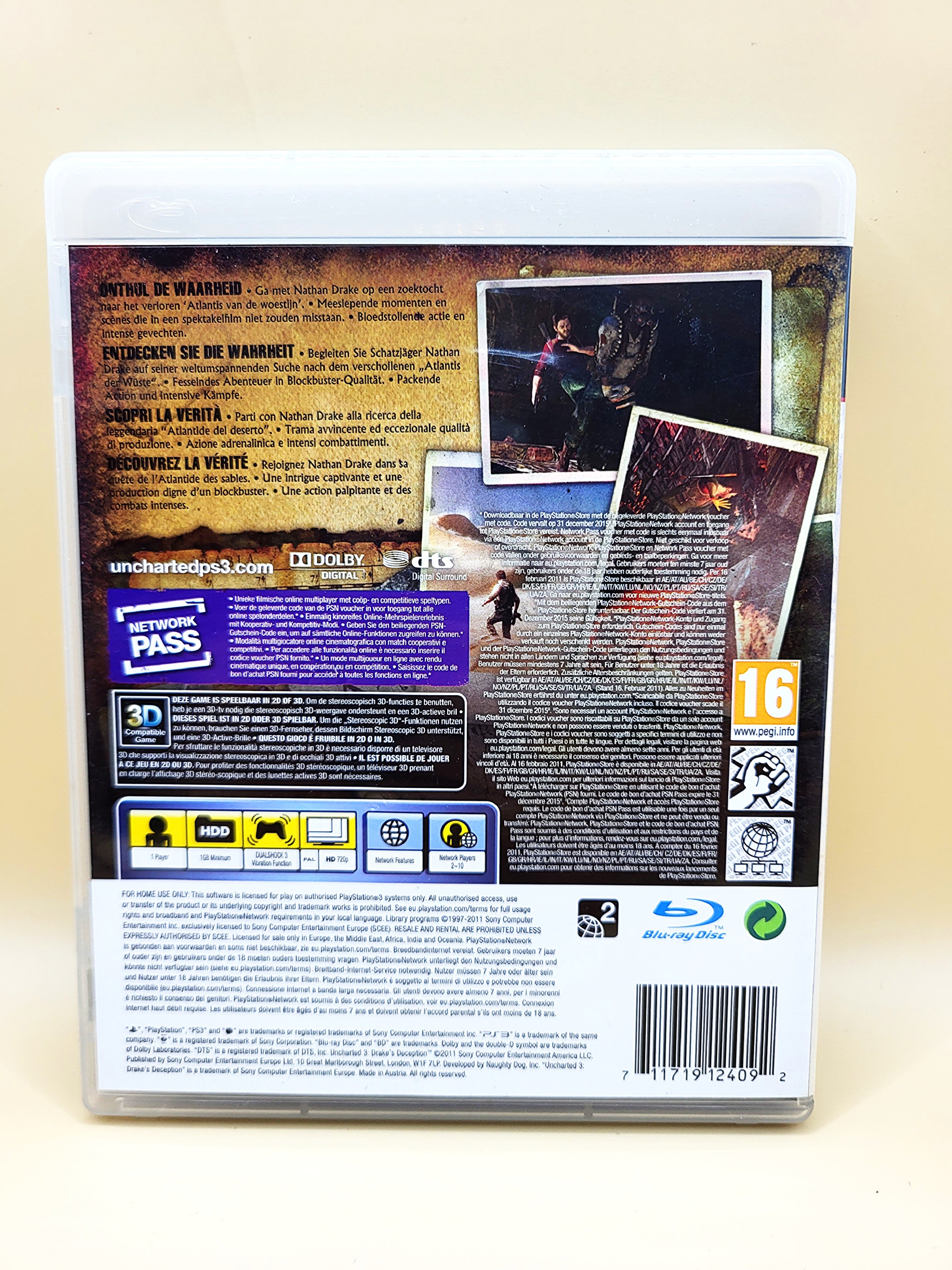 Uncharted 3 Drake's Deception - PlayStation 3 - PS3